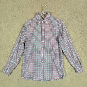 VINEYARD VINES MENS LIGHT FLANNEL SHIRT SIZE XL BLUE WITH STRIPES